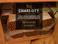 Tablet Screenshot of cigarscity.com